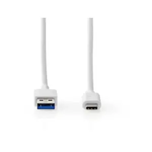 Nedis Câble USB 3.1 (Gen2) 1,0 m - Blanc pas cher