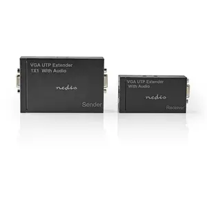 Comparateur de prix : Nedis Transmetteur et récepteur VGA et Extension Audio sur Cat 5e Cat 6