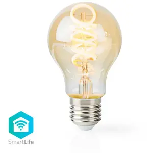 Ampoule à filament led Wi-Fi Nedis WIFILT10GDA60, blanc chaud à froid, torsadée, E27, A60, 5,5 w, 350 lmVendu parkaufland