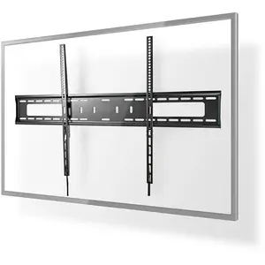 Support TV mural fixe - NEDIS - TVWM2070BK - 60-100" - 75 kg - Acier / Métal - Noir pas cher