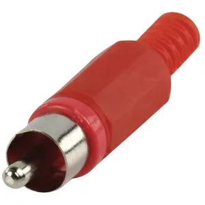 Valueline CC-006R Rca Plug avec Knikbescherming Rouge pas cher