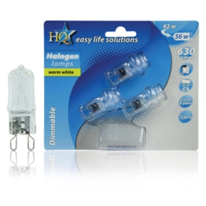 HQ Ampoule halogène | G9 | À broches | Mate | 14mm | 42W pas cher