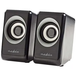 Nedis - Haut-parleurs - pour PC - canal 2.0 - 6 Watt (Totale) - noirVendu paramazon