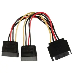 Comparateur de prix : NEDIS Internal Power Cable - SATA 15-pin Male - 2x SATA 15-pin Female - 0.15 m -