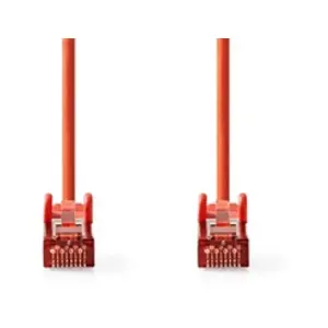 Comparateur de prix : Nedis - Câble réseau - RJ-45 (M) pour RJ-45 (M) - 15 m - SFTP - CAT 6 - moulé, rond - rouge