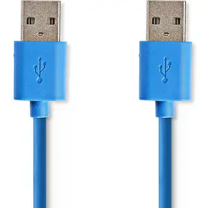 Comparateur de prix : Nedis CCGP61000BU20 câble USB USB 3.2 Gen 1 (3.1 Gen 1) 2 m USB A Bleu