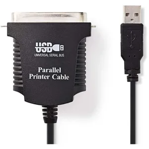 NEDIS Câble d'imprimante USB vers mâle - Centronics 3 pas cher