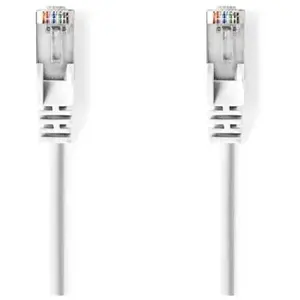 Nedis Câble réseau CAT5e SF/UTP RJ45M-RJ45M 0,5 m WH pas cher