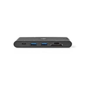 Nedis TCARFD200BK Station d'accueil USB 3.2 Gen 1 (3.1 Gen 1) Type-C Noir pas cher