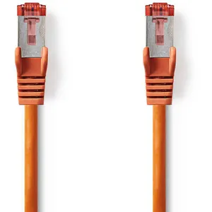 Nedis - Câble Réseau Cat 6 s/ftp RJ45 Mâle - RJ45 Mâle 0,15 m Orange pas cher
