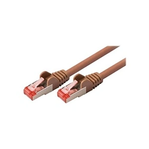 Nedis - Câble réseau - RJ-45 (M) pour RJ-45 (M) - 10 m - SFTP - CAT 6 - moulé, rond - brun pas cher