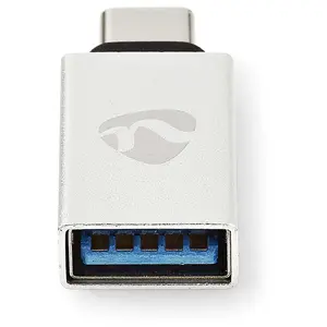 NEDIS - Adaptateur USB - USB-C (M) pour USB type A (F) - USB 3.0 - aluminium pas cher