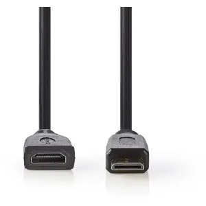Nedis - Câble HDMI avec Ethernet - HDMI mini mâle pour HDMI femelle - ...