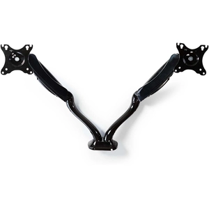 Comparateur de prix : Nedis MMNTDO100BK Pied pour 2 écrans LCD (full-motion) acier noir Taille d'écran : 10"-32" support pour ordinateur de bureau