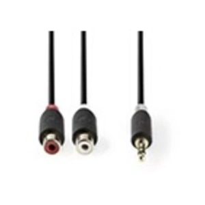 Comparateur de prix : Nedis Câble audio stéréo 3,5 mm mâle - 2x rca femelles 0,2 m anthracite