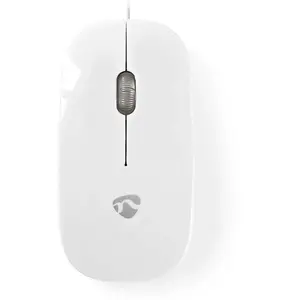 Comparateur de prix : Souris Filaire - Nedis - ALPEXE-3182 - 1000 ppp - Ergonomique - 3 boutons - Blanc