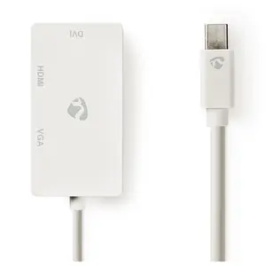 Comparateur de prix : NEDIS Adaptateur Mini-DisplayPort vers HDMI, DVI et VGA (Mâle/Femelle)