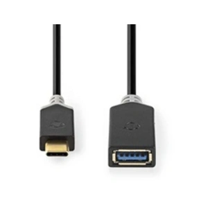 Comparateur de prix : Nedis - Adaptateur USB - USB type A (F) pour USB-C (M) - USB 3.0 - 15 cm - rond - anthracite