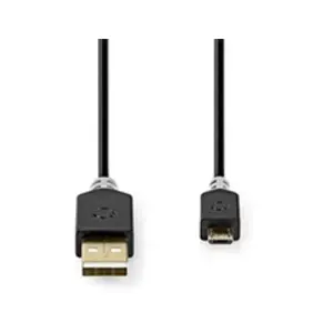 Comparateur de prix : Nedis CCBW60500AT10 câble USB USB 2.0 1 m USB A Micro-USB B Anthracite