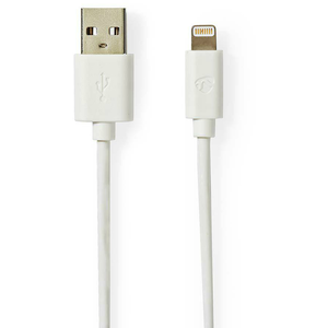 Comparateur de prix : Nedis - Câble Lightning - Lightning mâle pour USB mâle - 1 m - blanc - rond