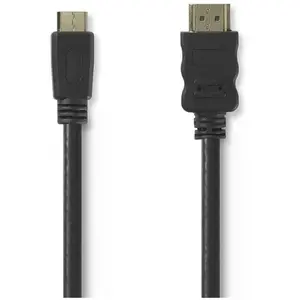 Câble HDMI NEDIS - HDMI avec câble Ethernet rond - 1.5m - Noir pas cher