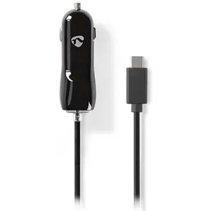 Nedis Adaptateur d'alimentation pour voiture 3 A (USB-C) noir pas cher