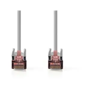 Comparateur de prix : NEDIS - Câble Cat 6 - RJ45 mâle - SF/UTP - 10m - Rond - PVC LSZH - Gris