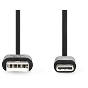 Nedis CCGB60600BK01 câble USB USB 2.0 0,1 m USB C USB A Noir pas cher