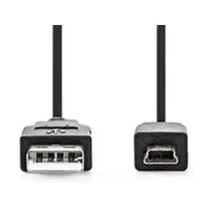 Nedis CCGB60300BK20 câble USB USB 2.0 2 m USB A Noir pas cher
