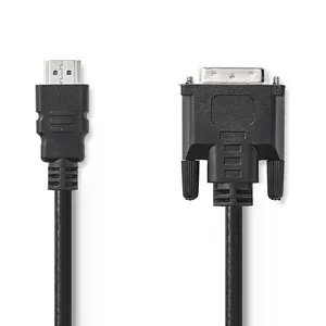 NEDIS Câble hdmi vers dvi Connecteur hdmi - dvi-d Mâle à 24 + 1 Broches 2,0 m Noir pas cher