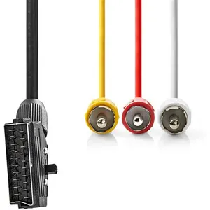 Câble SCART Nedis CVGP31130BK20 2.00 m pas cher