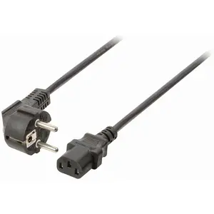 Nedis - Power Cable - Schuko Male Angled - IEC-320-C13 - 3.0 m - Noir