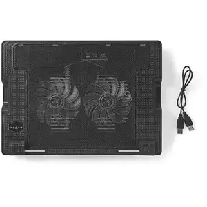 Comparateur de prix : Nedis Support Ordinateur Portable 18"/2 ventilateurs/USB