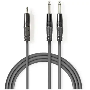 Comparateur de prix : Nedis Câble Audio Stéréo 2xJack 6.5 mm mâles vers Jack 3.5 mm mâle - 5m