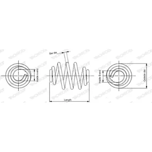 Ressort de suspension MONROE SN0427 pas cher