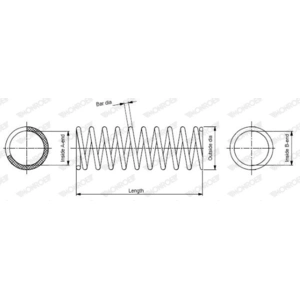 Comparateur de prix : Ressort de suspension MONROE OESpectrum SPRINGS SP3691 SP3691
