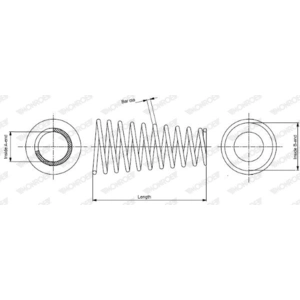Ressort de suspension MONROE OESpectrum SPRINGS SP3665 SP3665 pas cher