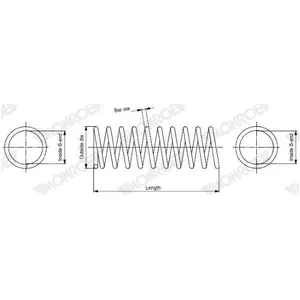 Ressort de suspension MONROE OESpectrum SPRINGS SP4117 SP4117 pas cher