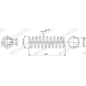 Ressort de suspension MONROE OESpectrum SPRINGS SP4085 SP4085 pas cher