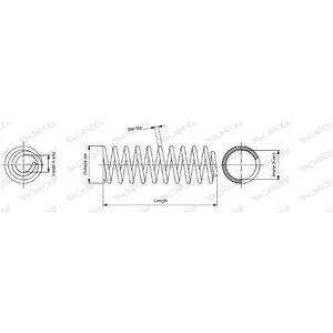 Ressort de suspension MONROE OESpectrum SPRINGS SP1950 SP1950 pas cher