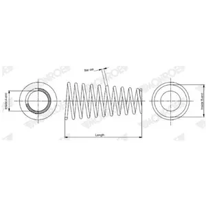 Ressort de suspension MONROE OESpectrum SPRINGS SP0115 SP0115 pas cher