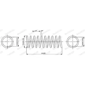 Comparateur de prix : 1 Ressort De Suspension Essieu Avant Monroe Se2353