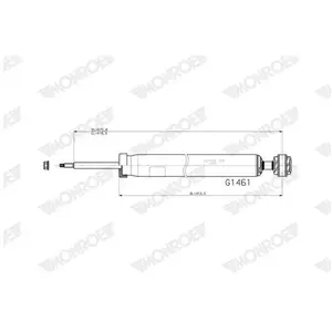 1 Amortisseur Monroe G1461 pas cher