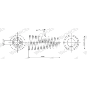 Ressort de suspension MONROE OESpectrum SPRINGS SP4084 SP4084 pas cher