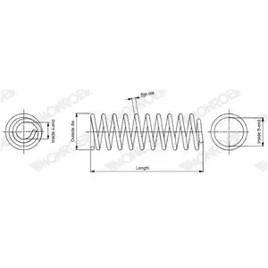 Ressort de suspension MONROE OESpectrum SPRINGS SP4093 SP4093 pas cher