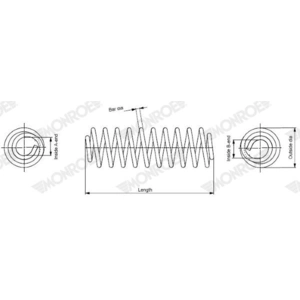 Ressort de suspension MONROE OESpectrum SPRINGS SP4133 SP4133 pas cher