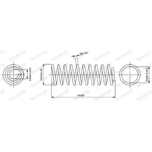 Ressort de suspension MONROE OESpectrum SPRINGS SP3402 SP3402 pas cher