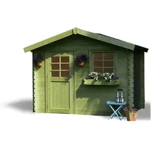 Comparateur de prix : Solid Abri de jardin Sologne 8,88m² en bois massif 28mm autoclave