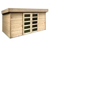 Comparateur de prix : Solid Abri de jardin moderne Stockholm 363x245cm traite autoclave