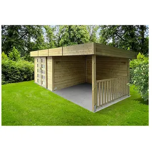 Comparateur de prix : Solid Abri de jardin Arhus 28 mm autoclave 3296 + 3263 X 2416